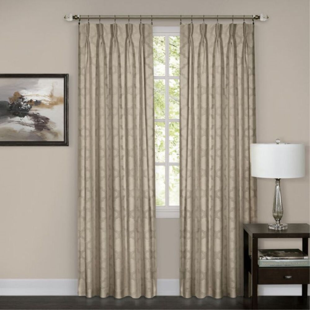 Ergode Windsor Pinch Pleat Window Curtain Panel 34x63